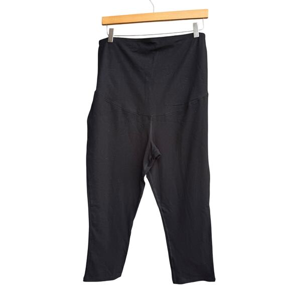 NWT Isabel Maternity L Black Capri Leggings - Picture 2 of 4